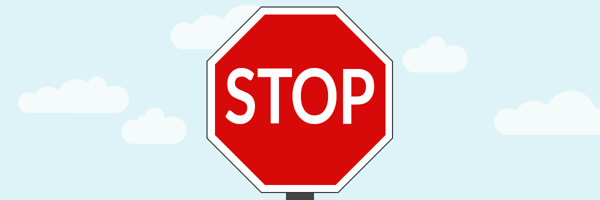 Illustration of a STOP road sign