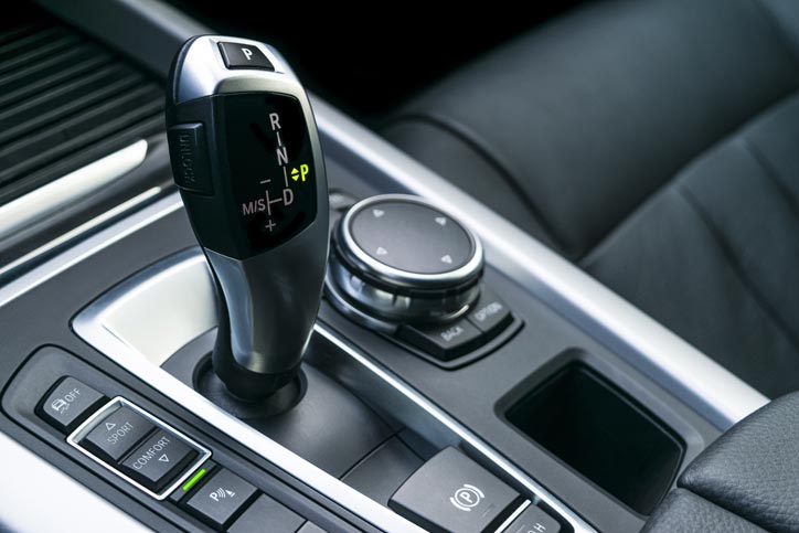 Photo of an automatic gear stick