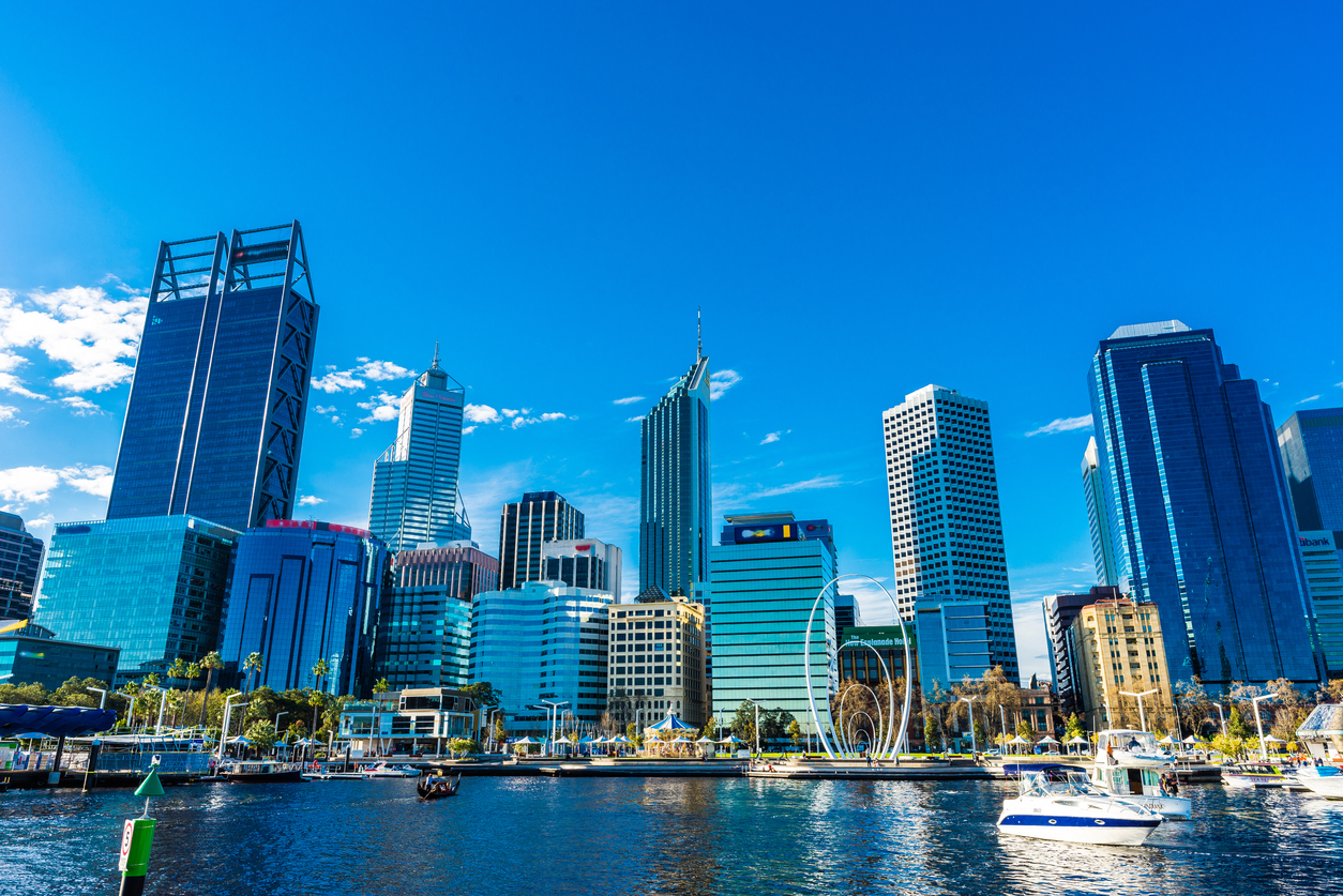 Urban landscape of Perth Australia