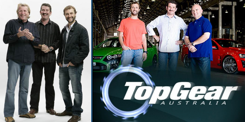 Series 1 and 2 presenters of Top Gear Australia Charlie Cox, Warren Brown, Steve Pizzati and James Morrison in the Series 2 line-up